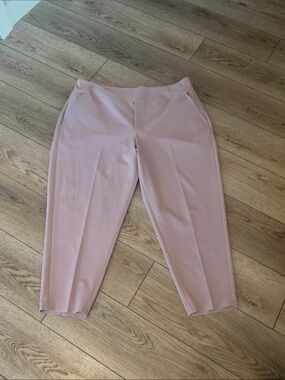 Athleta Blush Pink Cropped Ponte Ankle Pants